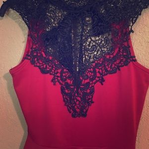 Body central red dress